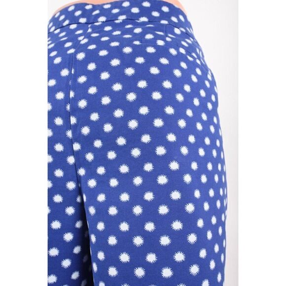 Boden Womens Richmond Shorts UK 20 US 16 Blue Lapis Spot Stars Pockets NWT - Picture 5 of 7